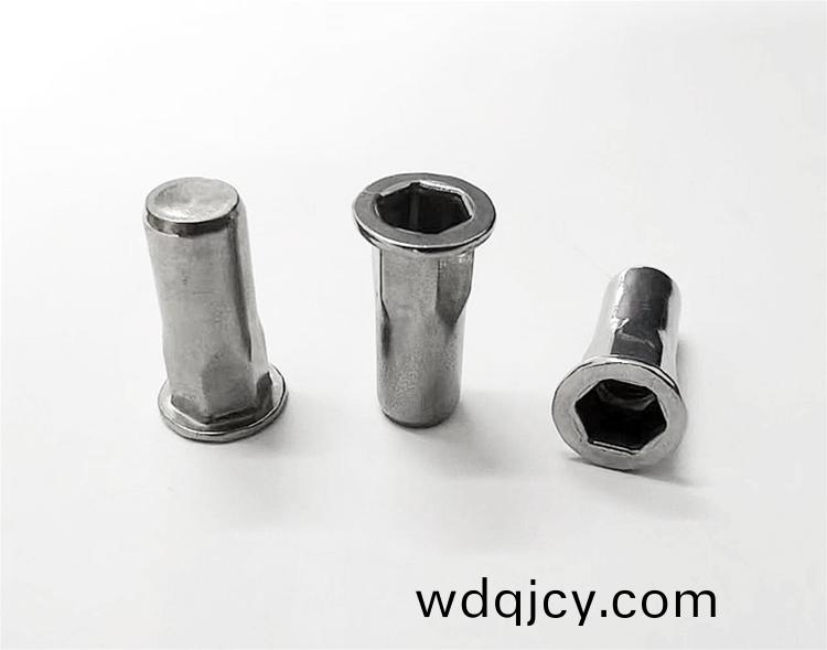 平(ping)頭(tou)半六角(jiao)盲(mang)孔鉚螺(luo)母(不(bu)鏽鋼)